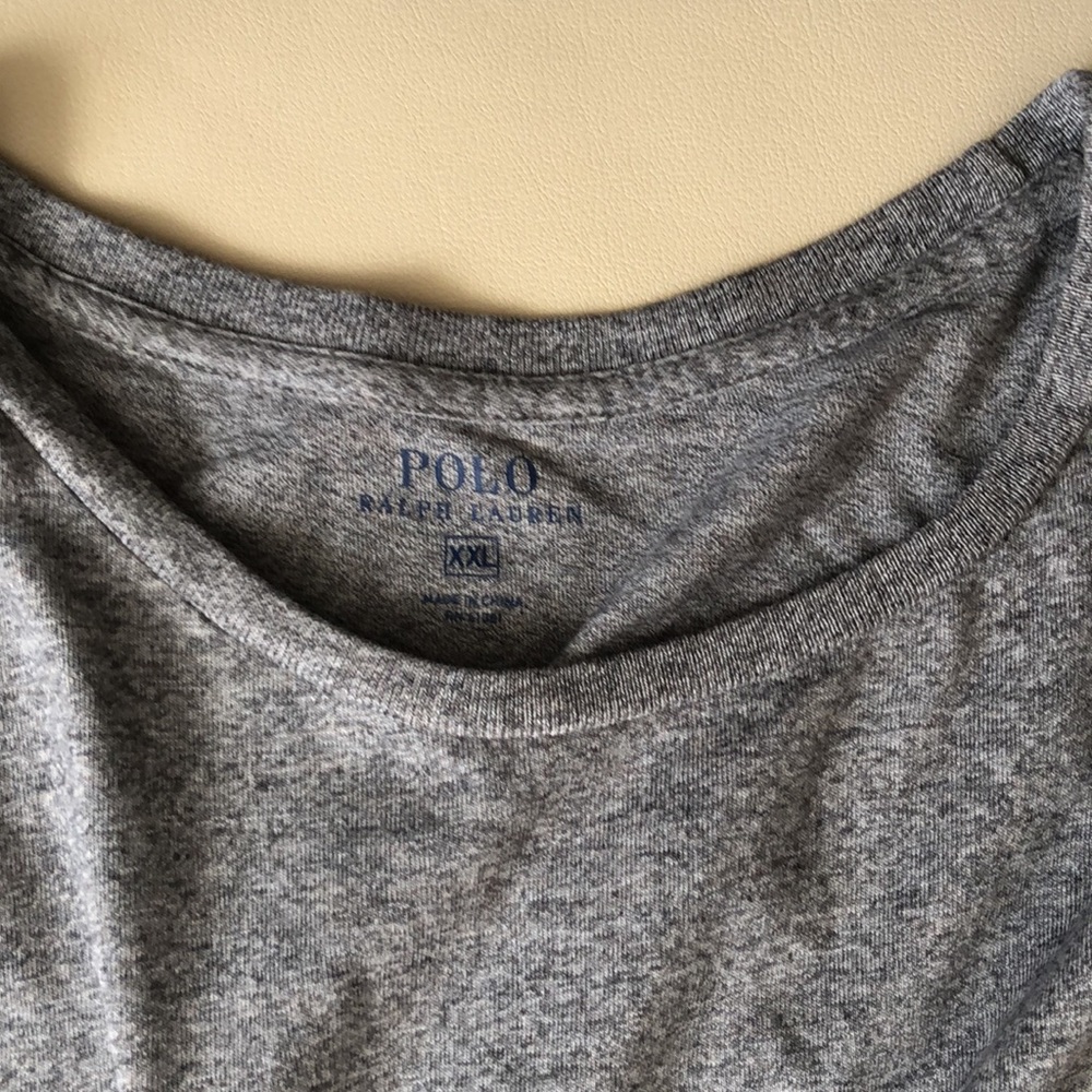 POLO RALPH LAUREN GRAYLong Sleeve Tee Sz XXL - Picture 4 of 6